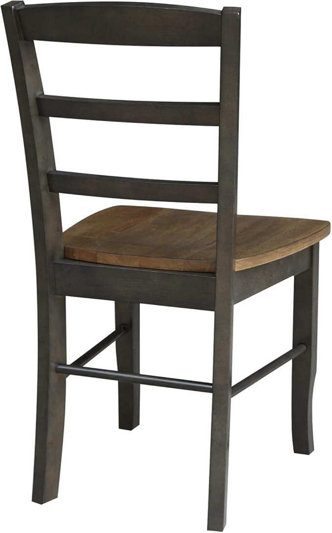 IC International Concepts Set of Two Madrid Ladderback Dining Chairs, - Image 7