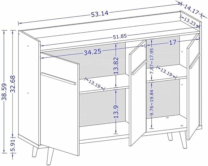 Manhattan Comfort Bradley Buffet Cabinet - Image 3