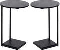 DCLRN C Table End Table Set of 2, C Shaped End Table by DCLRN