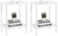 End Table, Small Side Table, 2-Tier Nightstand by YUFAM