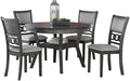 New Classic Furniture Gia 5-Piece Round Dining Set by NewClassicFurniture