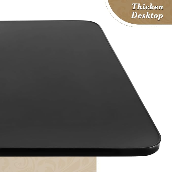 Athena Collection Modern Bar Table Square Top Height Adjustable, Tall Bistro - Image 4