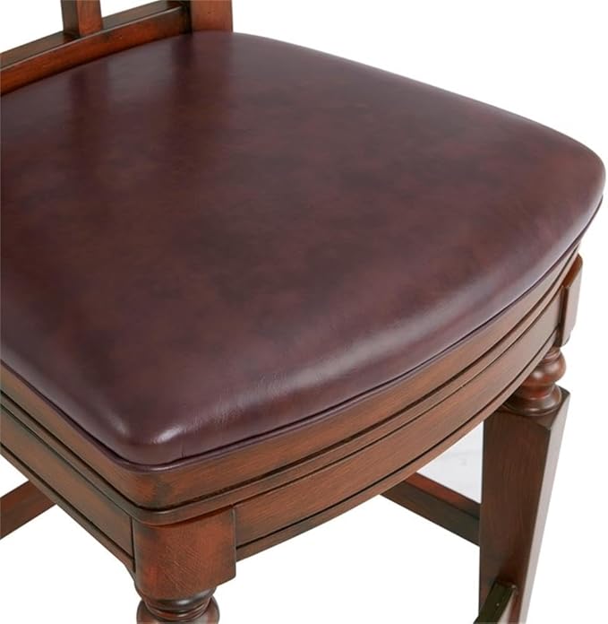 Napa Counter Height Stool with Back, Mahogany - Image 9