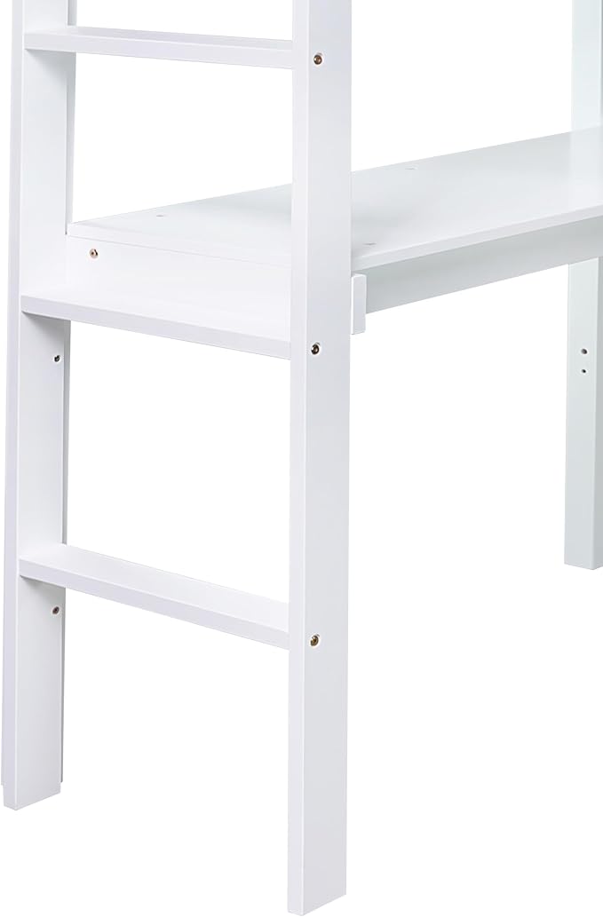HomSof Twin Loft Bed with Built-in Desk - Image 10
