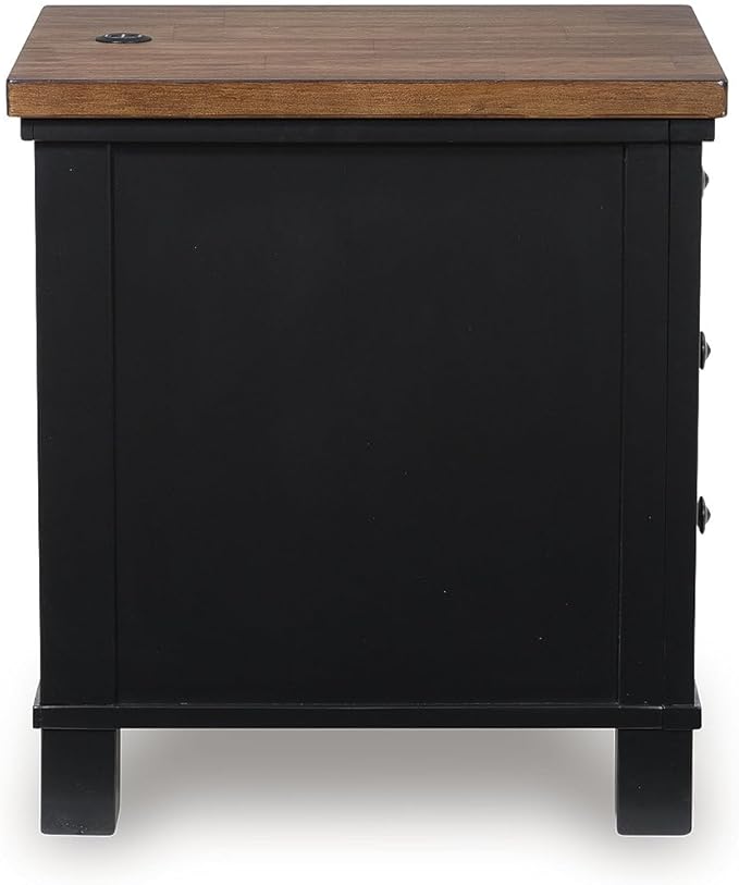 Signature Design by Ashley Wildenauer Farmhouse 3-Drawer Chairside End Table - Image 6