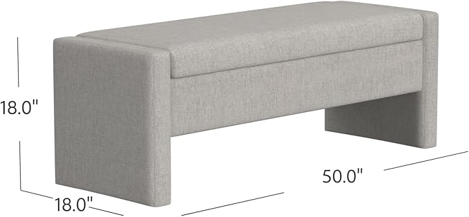 Copenhagen Modern Storage Bench Home Décor|Bench - Image 3