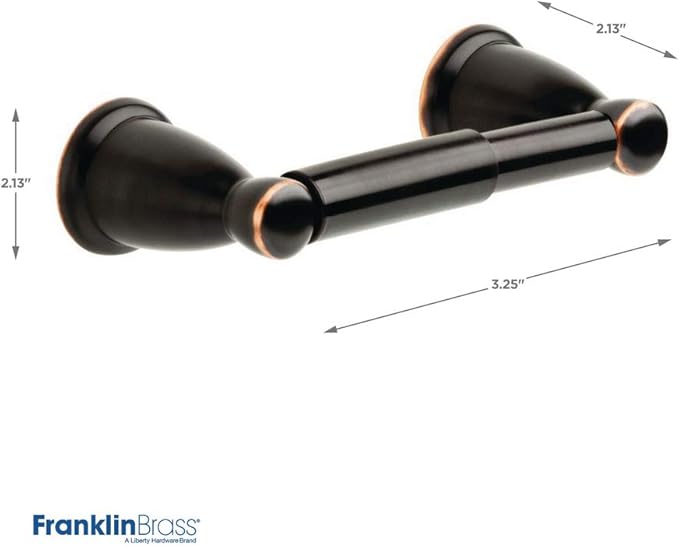 Franklin Brass Kinla 3-Piece Bathroom Set Oil Rubbed Bronze 24" Towel Bar Rack - Image 3