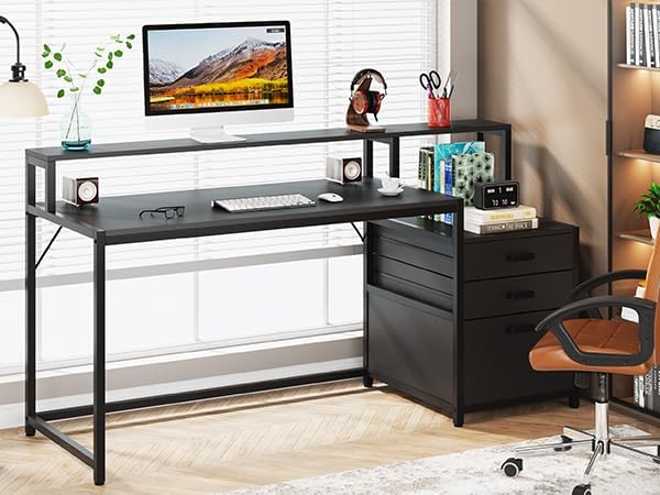 Tribesigns 63 Inch Computer Desk - Image 7