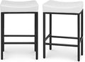 Athena Collection Counter Height Bar Stools Set of 2, 31.5 Inches Saddle Bar by AthenaCollectionFurniture