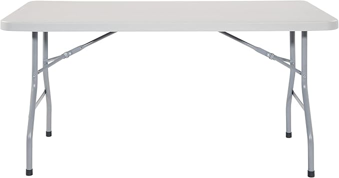 Office Star Resin Multipurpose Rectangle Folding Table - Image 6