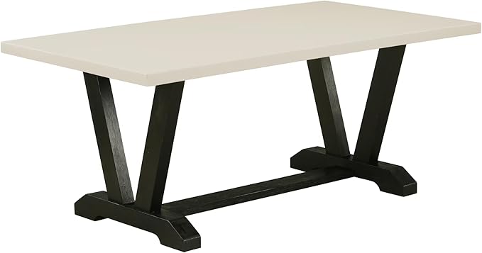 East West Furniture V627DR124-7 7 Piece Modern Dining Table Set Consist of a - Image 3