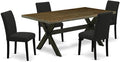East West Furniture X677AB624-5 5 Piece Dining Set Includes a Rectangle Dining by EastWestFurniture