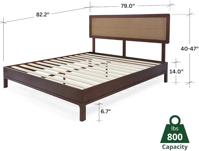 Bme Nipe King 14 Inch Bohemian Bed Frame - Image 2