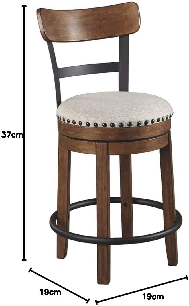 Signature Design by Ashley Valebeck Rustic Farmhouse 24.5” Counter Height - Image 3
