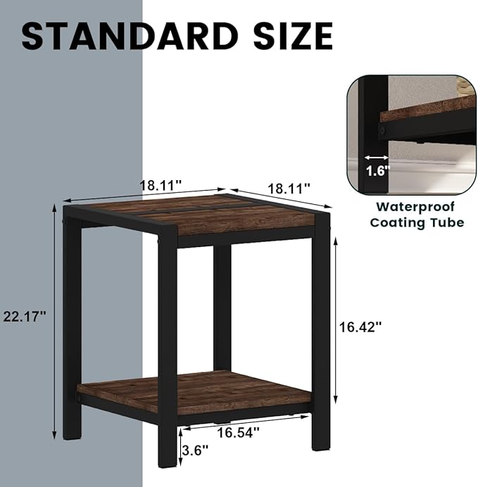 BON AUGURE End Table, Small Side Table - Image 2