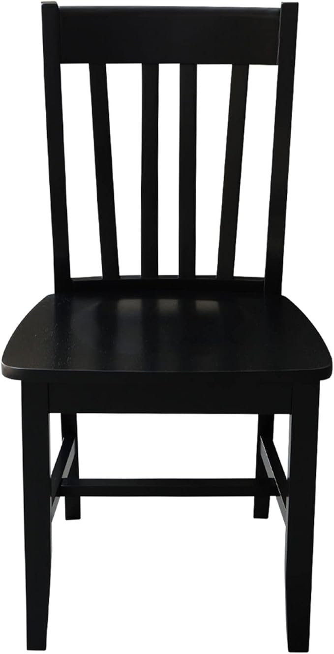 International Concepts Pair of Schoolhouse Chairs Black - Image 7