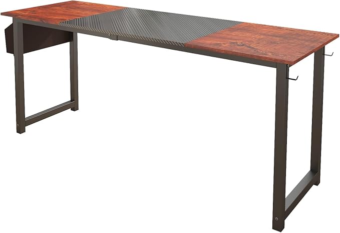Decoholic 71Inch Home Office Computer Two-Color Panel Desk - Image 9