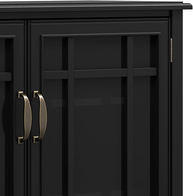 SIMPLIHOME Connaught SOLID WOOD 46 inch Wide Traditional Tall Storage Cabinet - Image 13