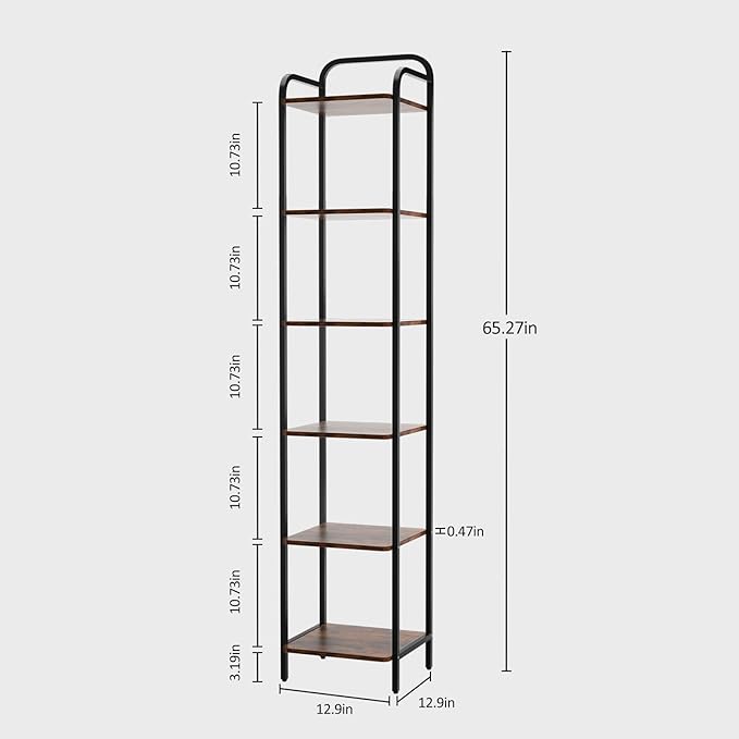 5 Tier Bookshelf, Bookcase - Image 2