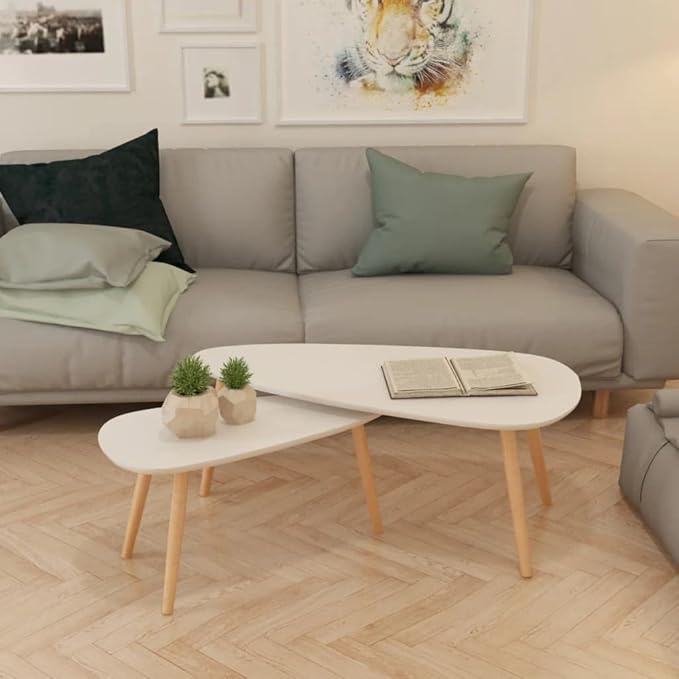 vidaXL Nesting Coffee Table 2 pcs, Side Tables - Image 4