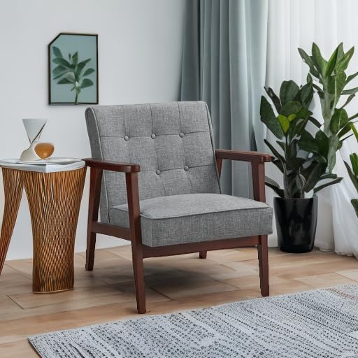 SONGMICS Accent Leisure Chair, Mid-Century Modern Arm Chair - Image 6