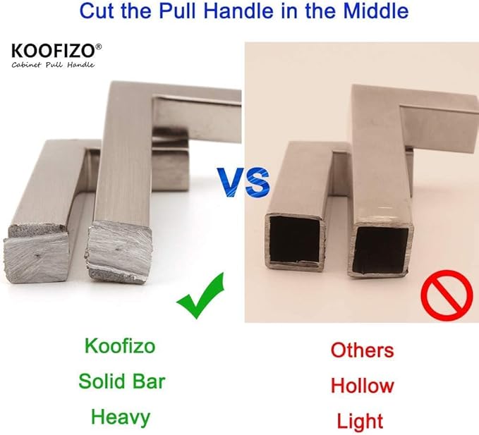 KOOFIZO Oil Rubbed Bronze Cabinet Pulls Bronze Cabinet Handles, 5 Pack 3 Inch - Image 5