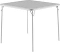 VECELO 34'' Folding Table with PU Padded Tabletop, Portable Multifunctional by VECELO