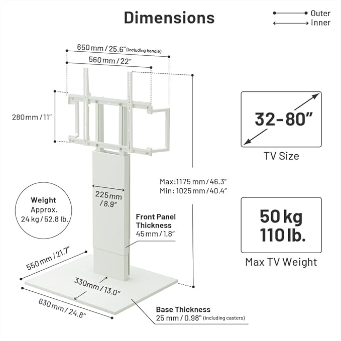 WALL V5 Low Type | Minimalist Rolling TV Stand - Image 6