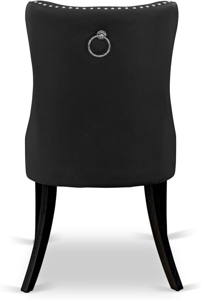 East West Furniture LGDA7-BLK-12 7 Piece Dinette Set Contains a Rectangle - Image 11