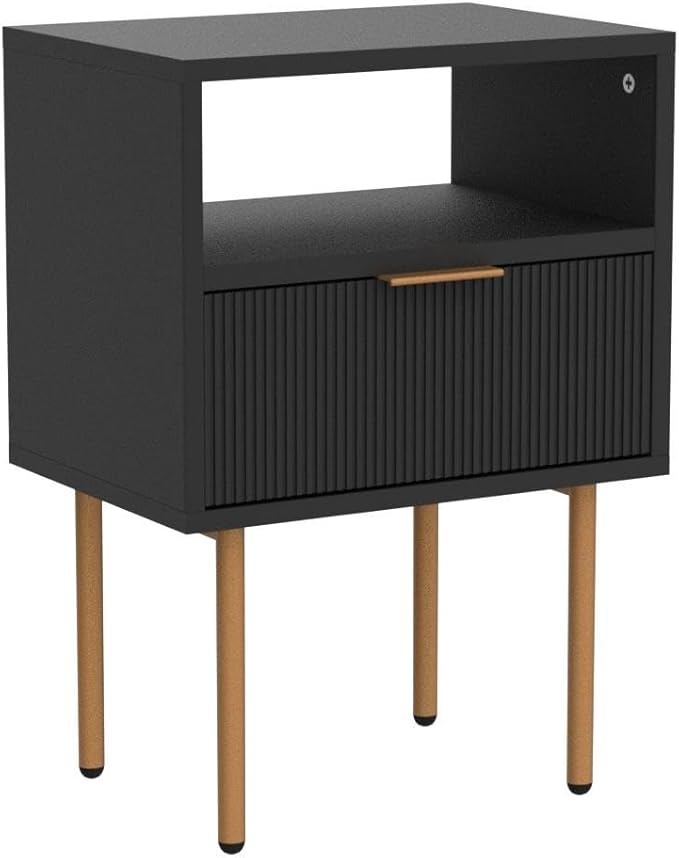Masupu Nightstand, Mid-Century Modern Bedside Table - Image 5