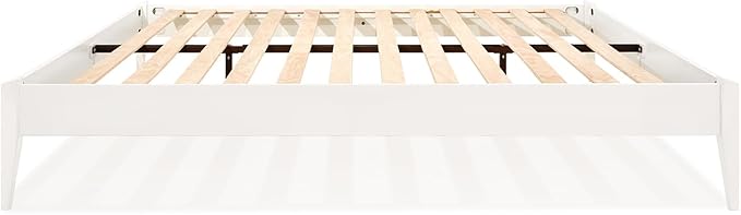 Bme Dinkee Signature Ivory White Queen Bed Frame Without Headboard - Image 4
