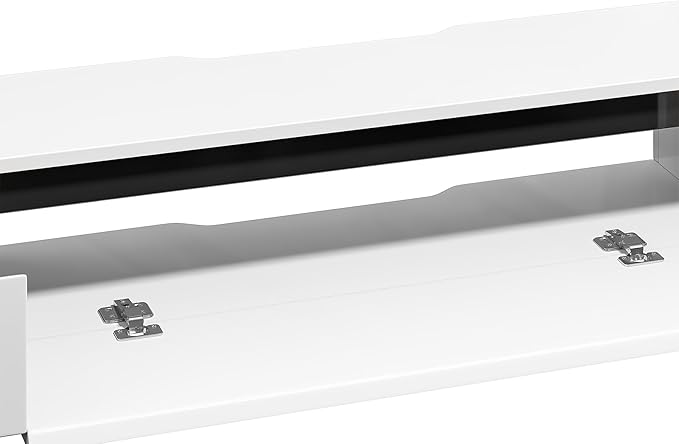 Fully-Assembled Floating TV Stand, 47IN High Gloss Wall Mounted Entertainment - Image 9
