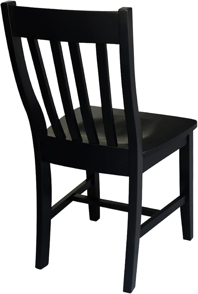 International Concepts Pair of Schoolhouse Chairs Black - Image 10