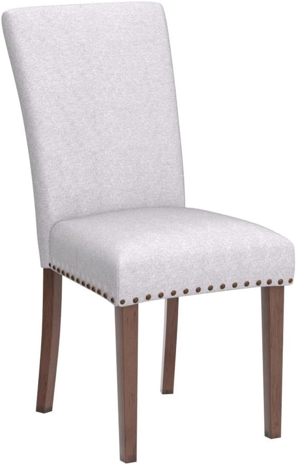 COLAMY Upholstered Parsons Dining Chairs Set of 2, Fabric Dining Room Kitchen - Image 5
