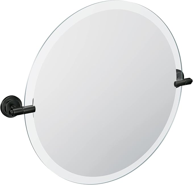 Moen DN0792BL Iso 22-Inch x 22-Inch Frameless Pivoting Bathroom Tilting Mirror by Moen