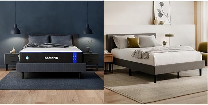 Nectar Full 12” Mattress with Bed Frame & Headboard by NectarSleep