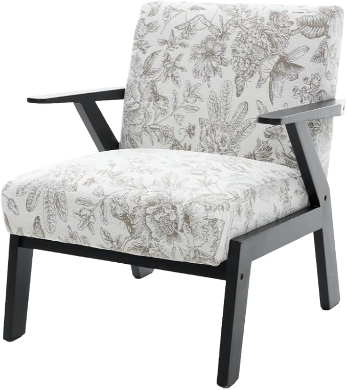 GDFStudio Aogex Accent Chair, Upholstered Club Chair, Printed Design Armchair - Image 9