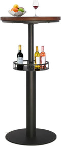 LOKKHAN 42" Tall Rustic Industrial Bar Table by LOKKHAN