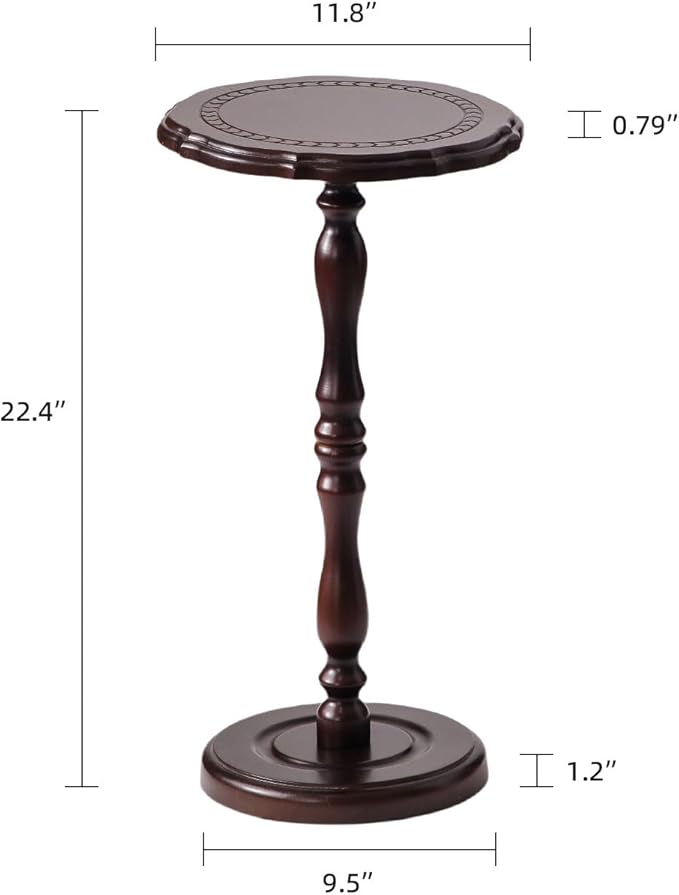 Round Side Table, Small Drink Table - Image 3