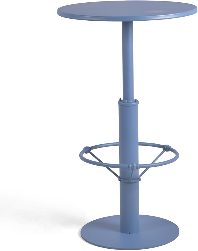 42" Tall Modern Industrial Bar Table-23.6" Dia Round Metal Top Bar Height - Image 5