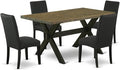 East West Furniture X676DR124-5 5 Piece Dining Room Table Set Includes a by EastWestFurniture