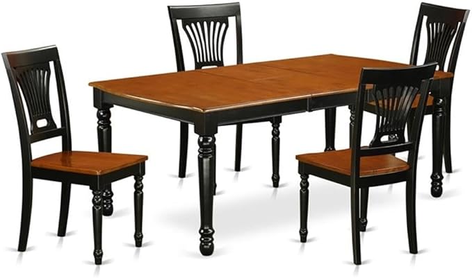 East West Furniture DOPL5-BCH-W 5 Piece Modern Dining Table Set Includes a by EastWestFurniture
