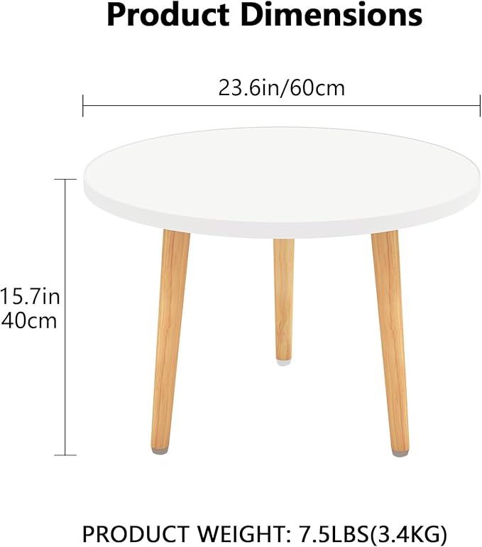 Round Coffee Table Low Table - Image 3