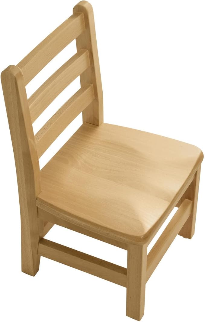 Kids Wooden Chair Set, Fully Assembled Youth Ladderback Wood Chairs - Image 4
