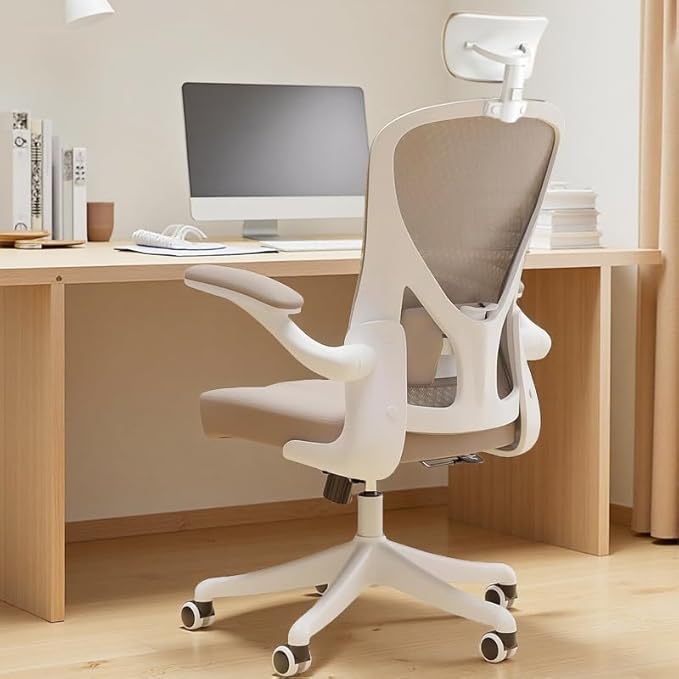 Ergonomic Office Chair with Adjustable Lumbar Support & Flip-Up Armrests by SICHYAGE