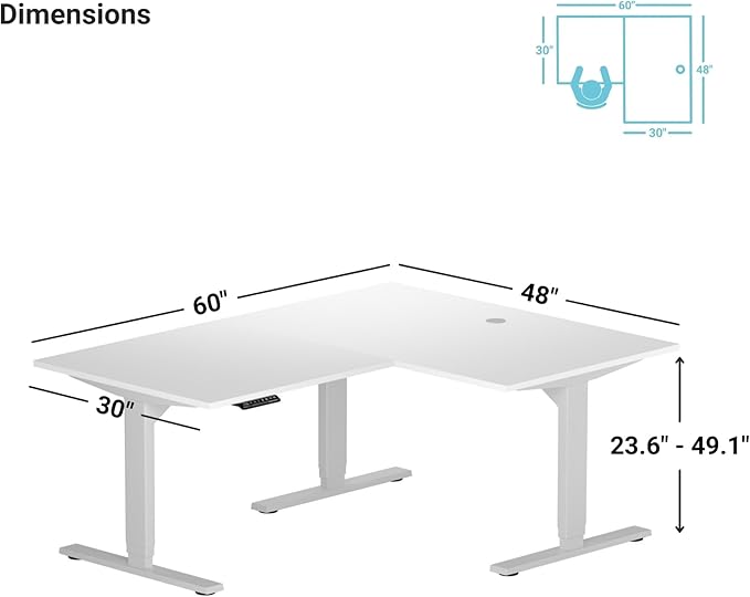 Standing Desk: FLT-05, DT-3030-EO, DT-4830-EO, DA-10-Black - Image 2