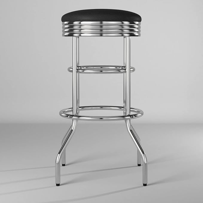 TRINITY Heavy Duty 30-Inch Backless Swivel Bar Stool - Image 8