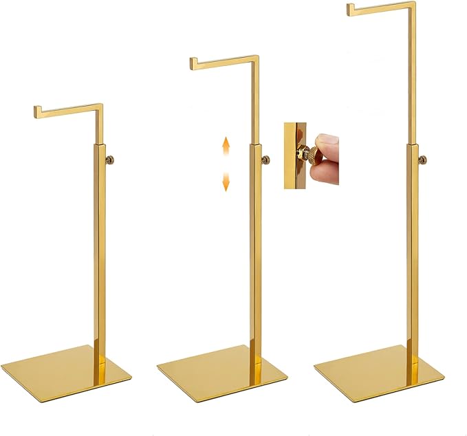 Gold Purse Display Stand, 2 Pack Handbag Display Stand Adjustable Height - Image 4
