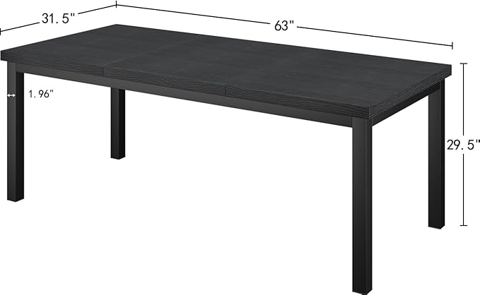 63 Inch Large Computer Desk, Gaming Long Desk - Image 7