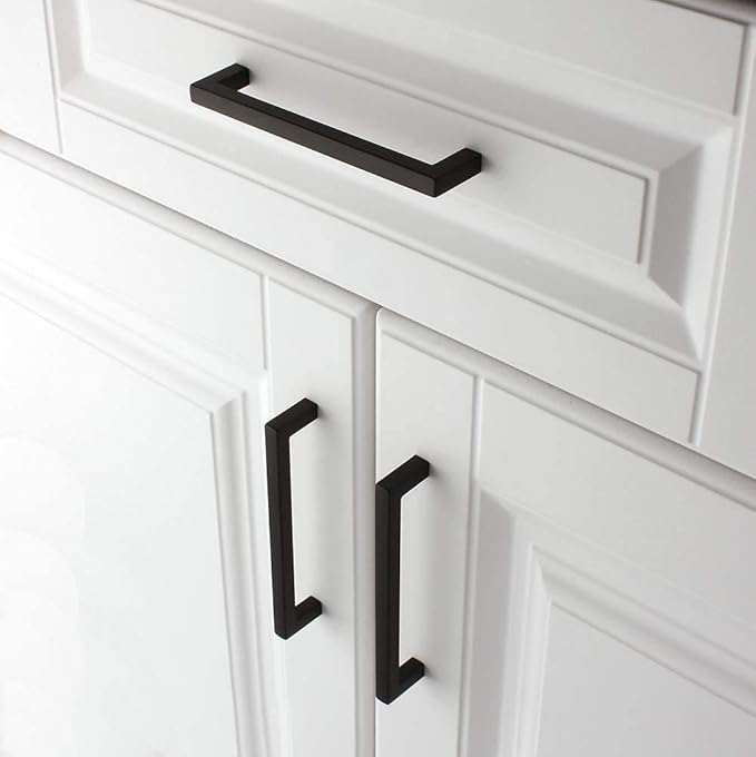 KOOFIZO 30-Pack Solid Square Bar Cabinet Handle - Image 4